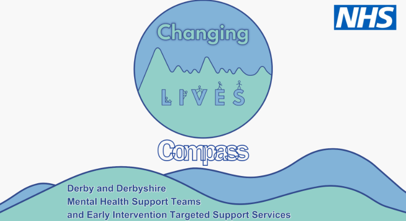 Screen Shot NHS Derby Compass Mental Health Services Logo